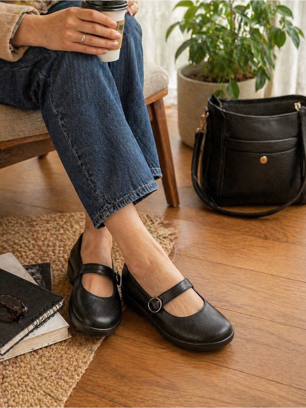 Dansko Mary Jane Shoes Black Leather EU 40 US 9 Comfort Work Nurse